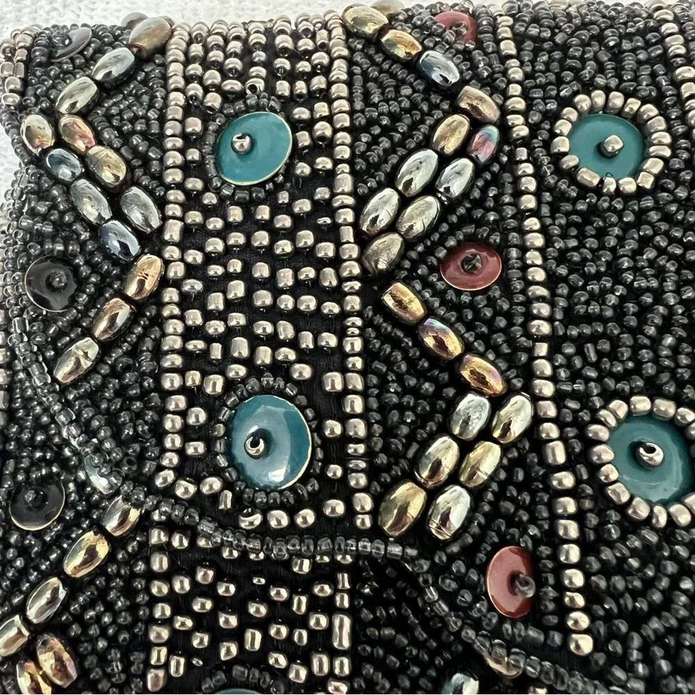 Lockheart Intricate Beaded Clutch Bag